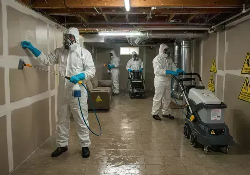 Basement Moisture Removal and Structural Drying process in Alderwood Manor, WA